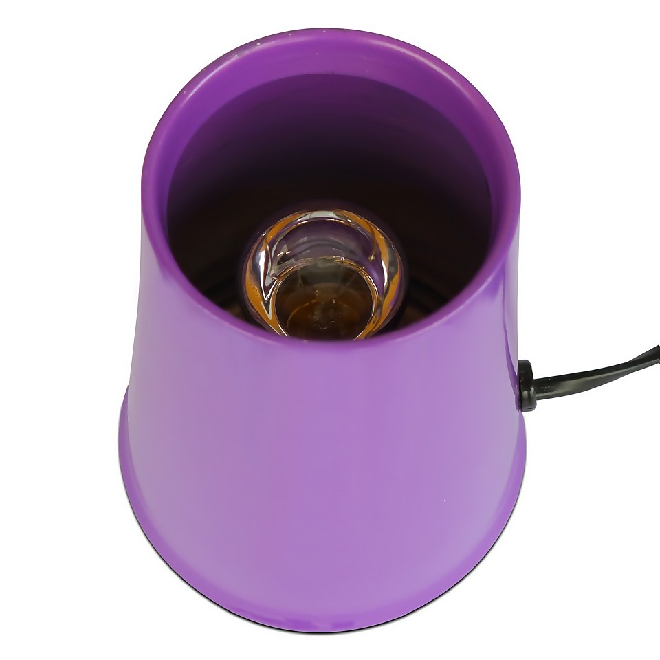 Purple Glitter Lamp