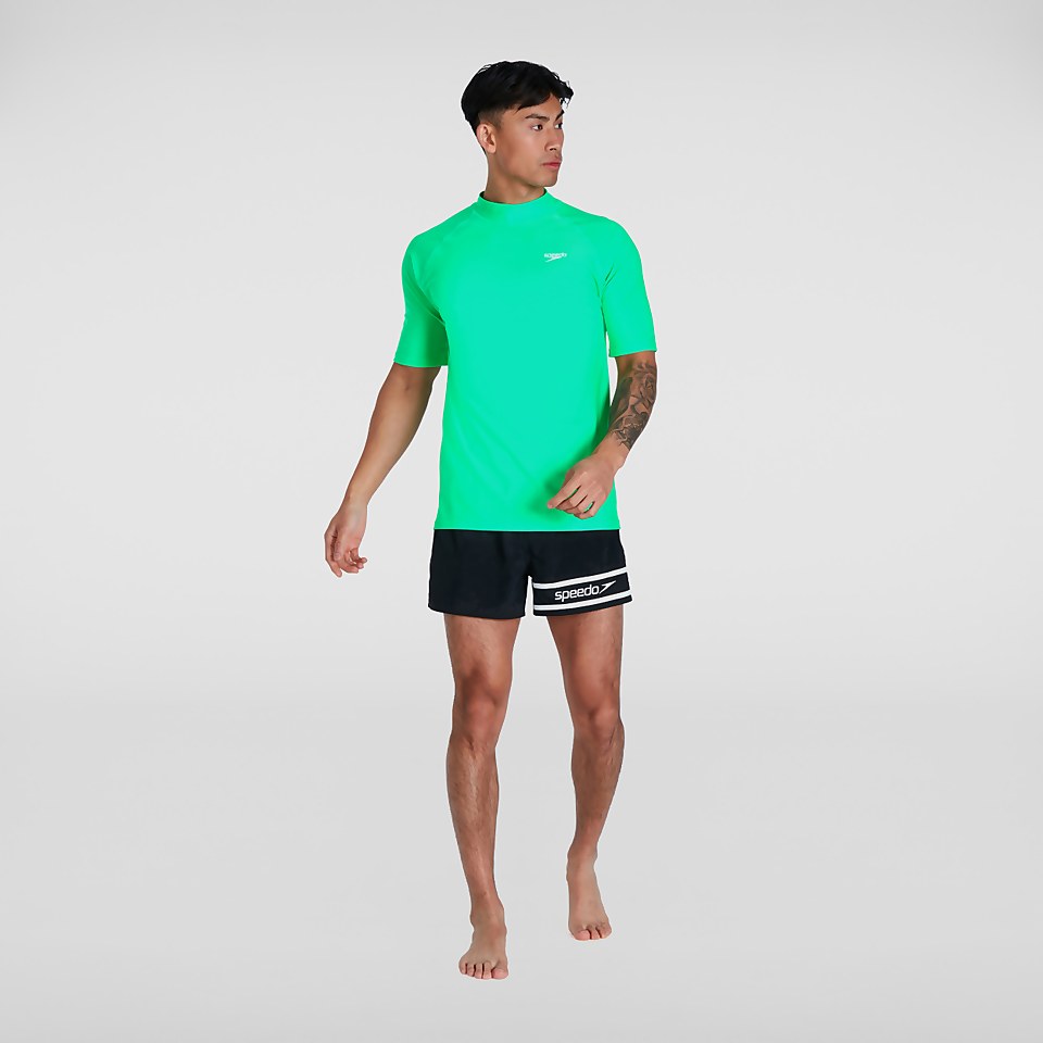 Men's Short Sleeved Swim Tee Green