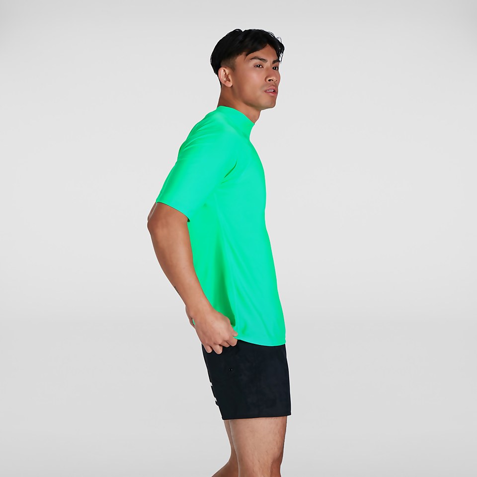 Men's Short Sleeved Swim Tee Green