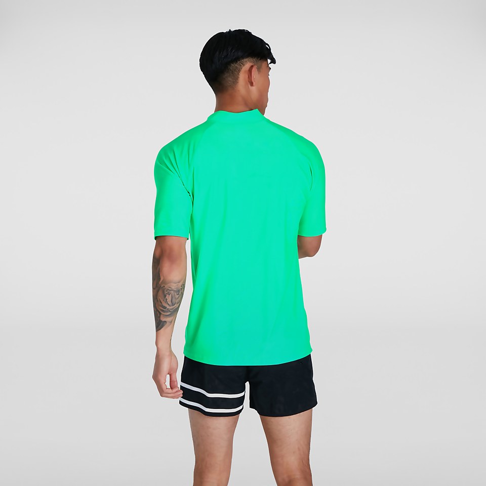 Men's Short Sleeved Swim Tee Green