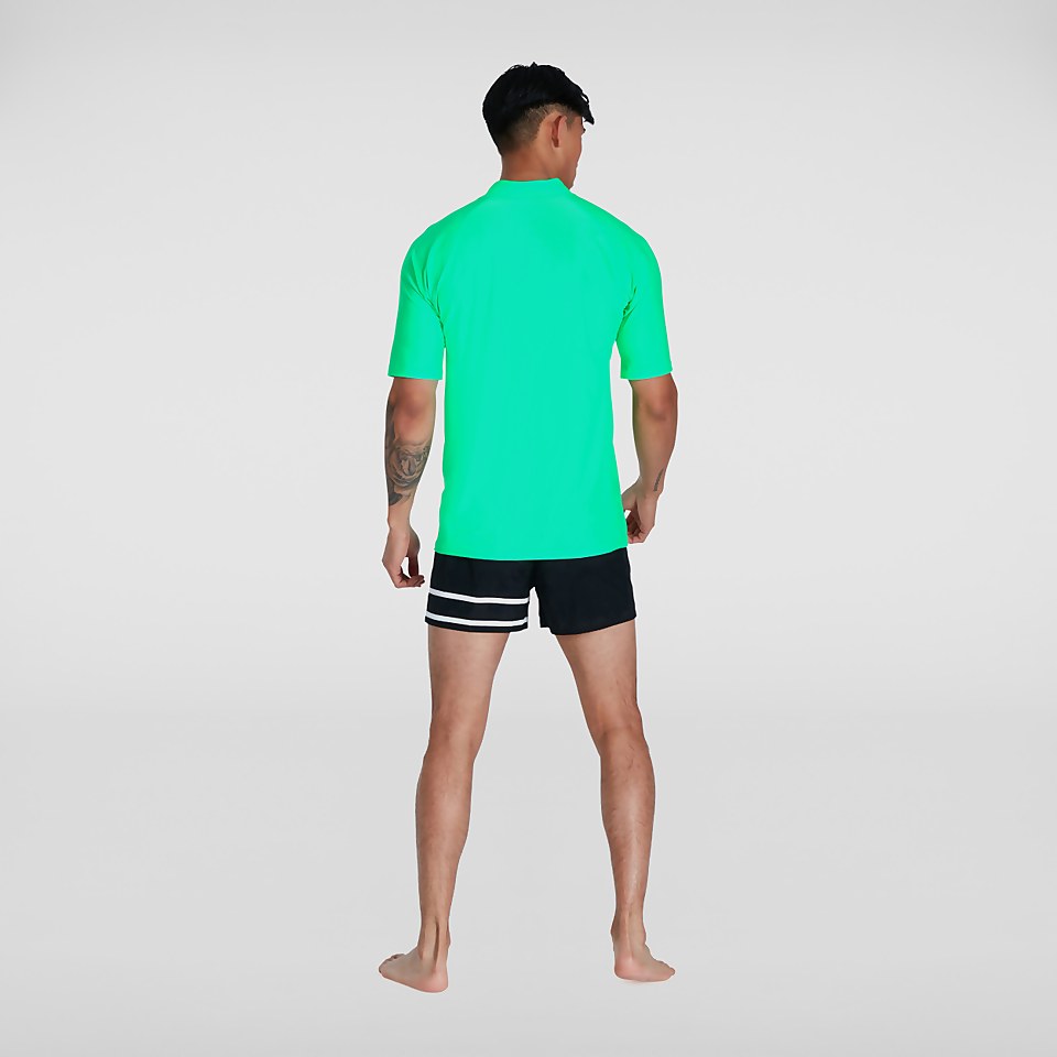 Men's Short Sleeved Swim Tee Green