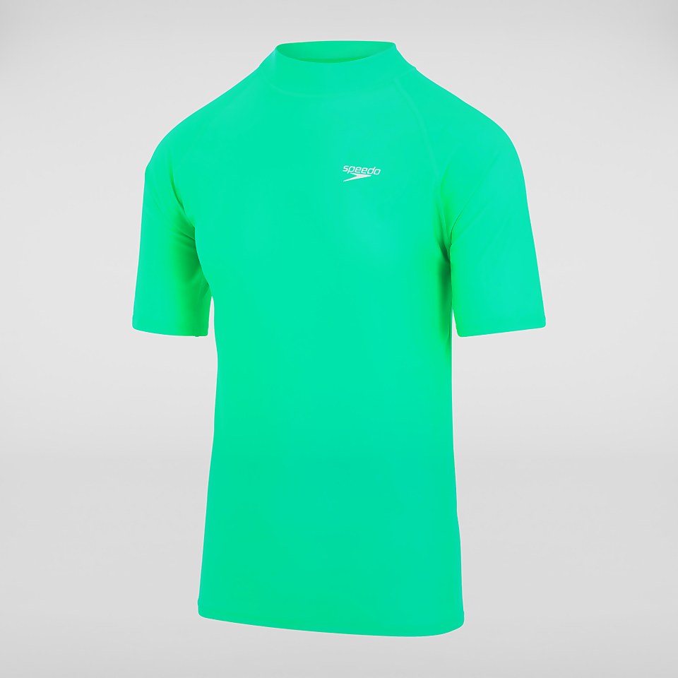 Men's Short Sleeved Swim Tee Green
