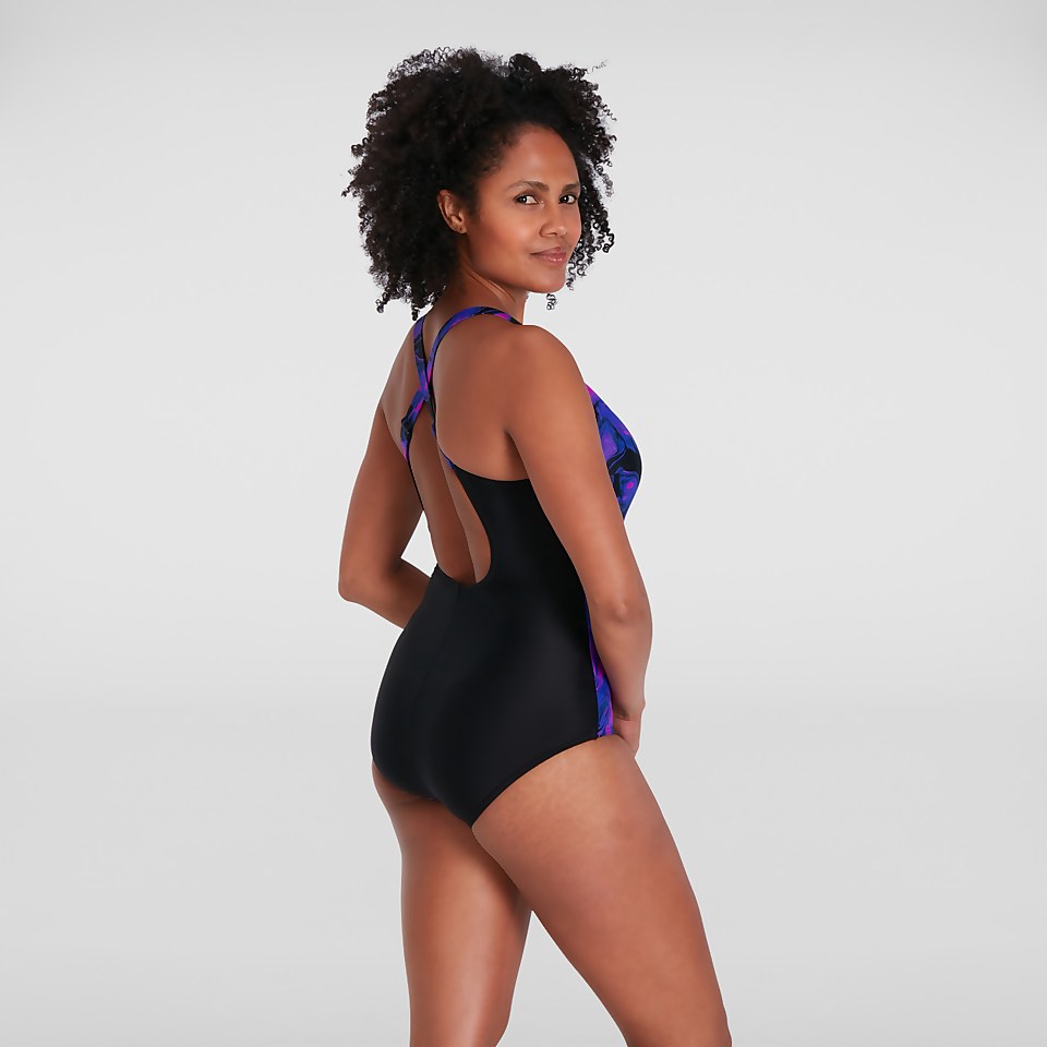 Women's Lexi Shaping Swimsuit Black/Purple