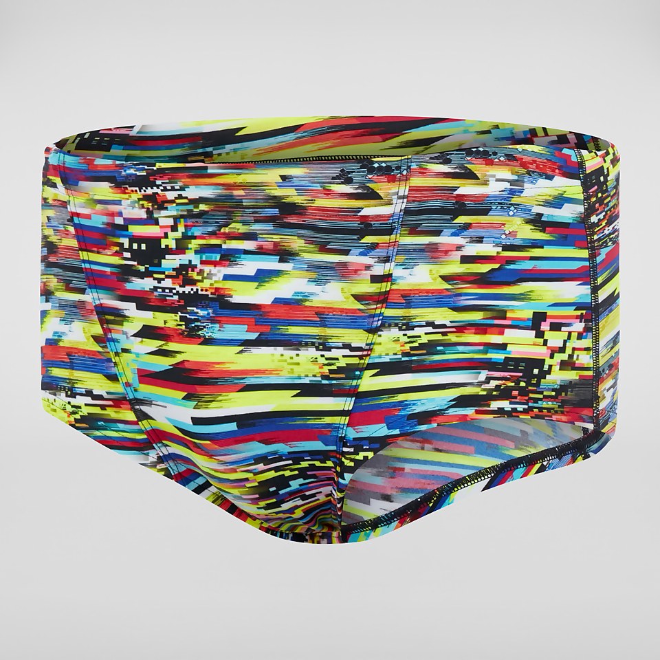 Digi Interference V 17 cm Trainings-Badehose Gelb/Rot für Herren