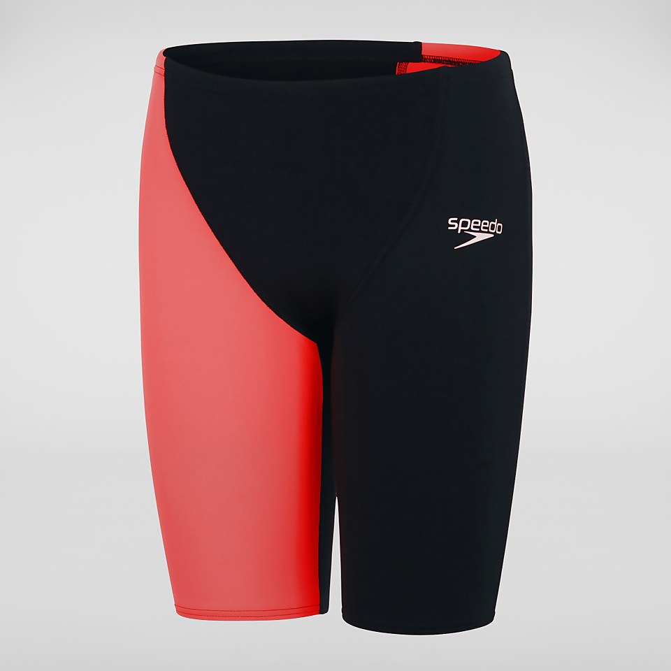 Fastskin Endurance+ Hoch geschnittene Schwimmhose Schwarz/Rot für Jungen