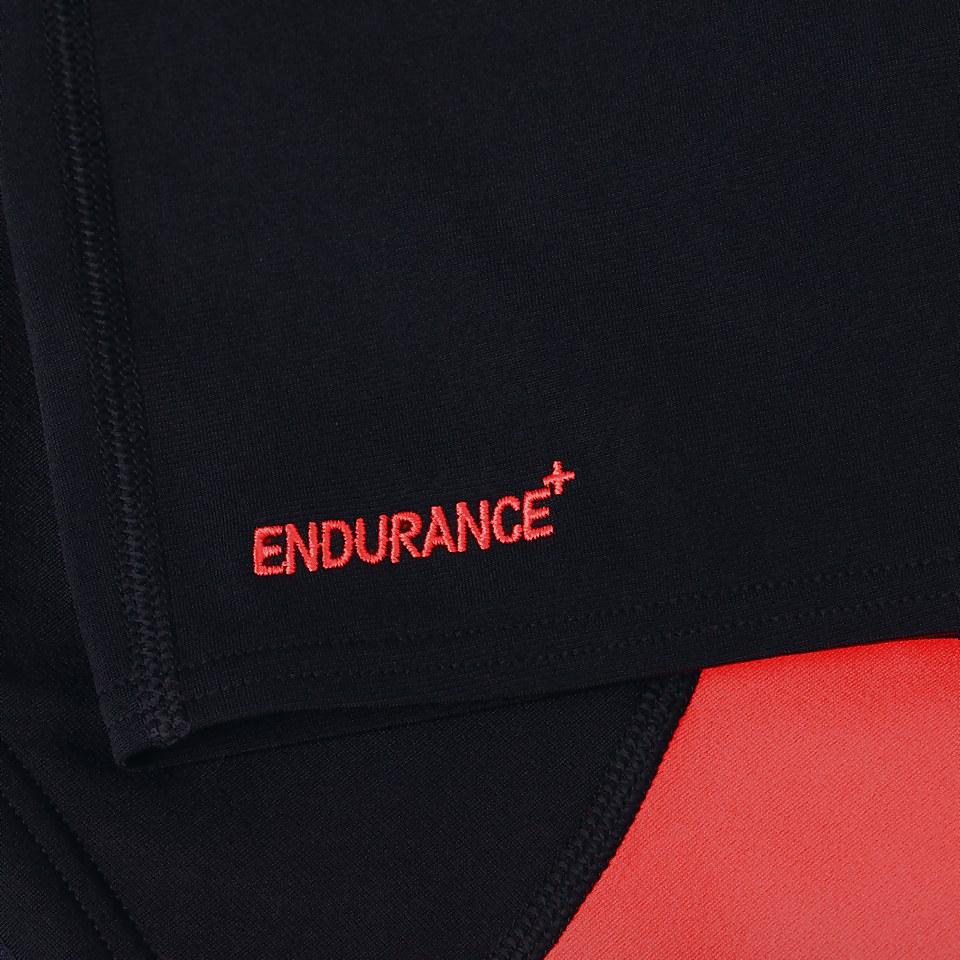 Fastskin Endurance+ Hoch geschnittene Schwimmhose Schwarz/Rot für Jungen