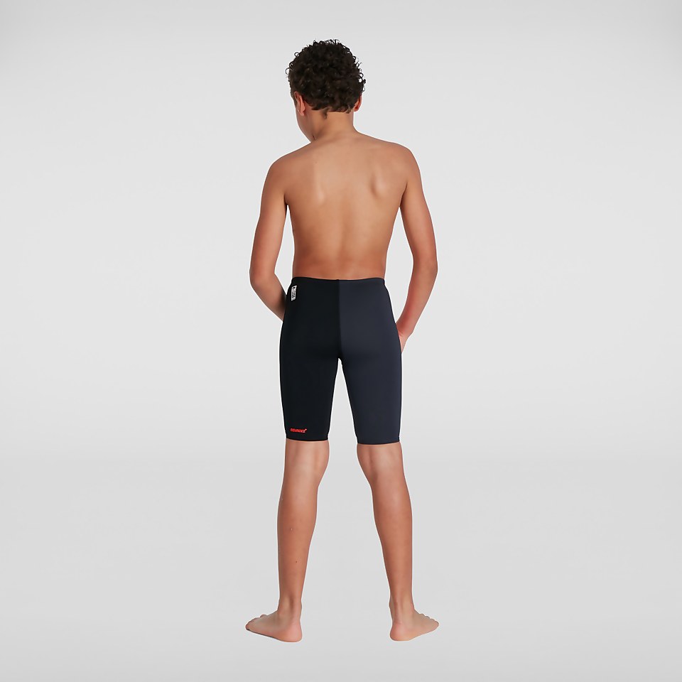 Fastskin Endurance+ Hoch geschnittene Schwimmhose Schwarz/Rot für Jungen