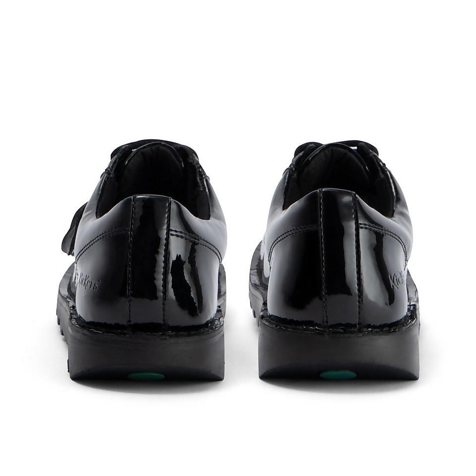 Adult Womens Kick Lo Leather Alternative Patent Leather Black