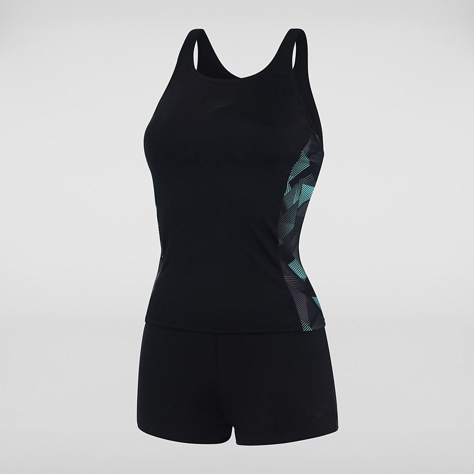 Tankini Femme Panel noir/gris