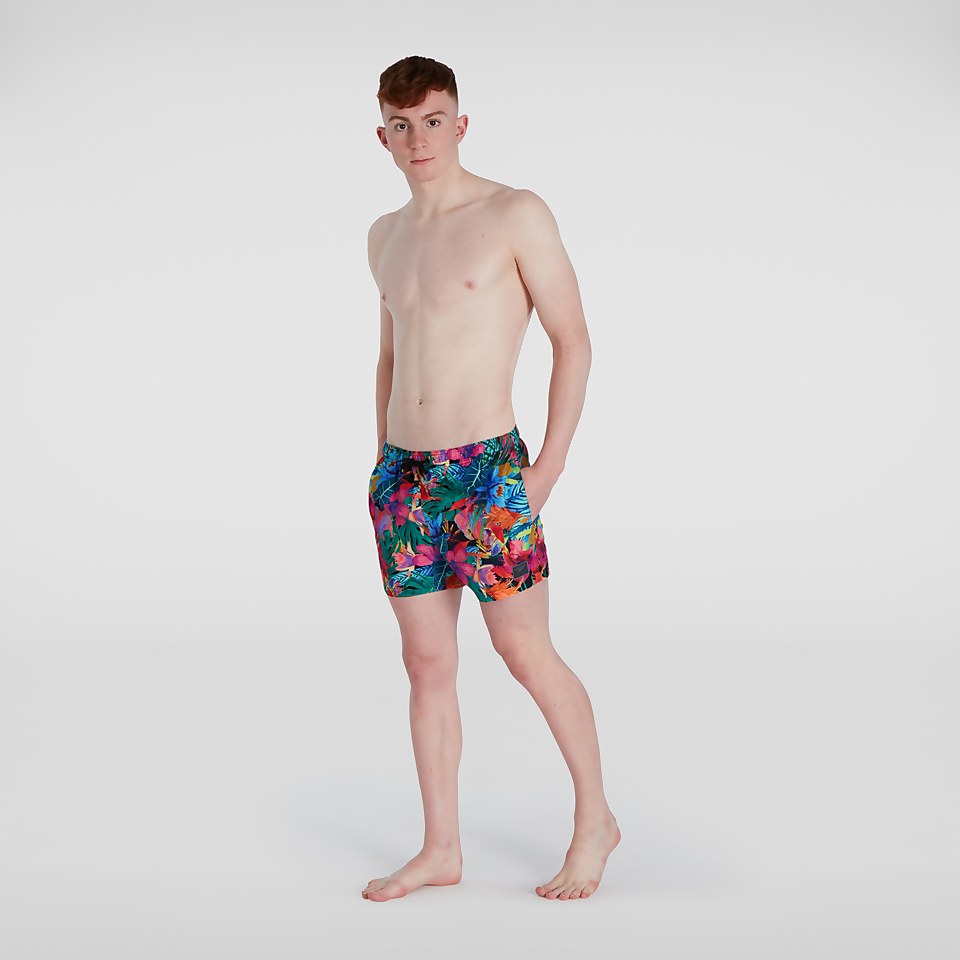 Short de bain Homme Digital Printed Leisure 35 cm rose/bleu