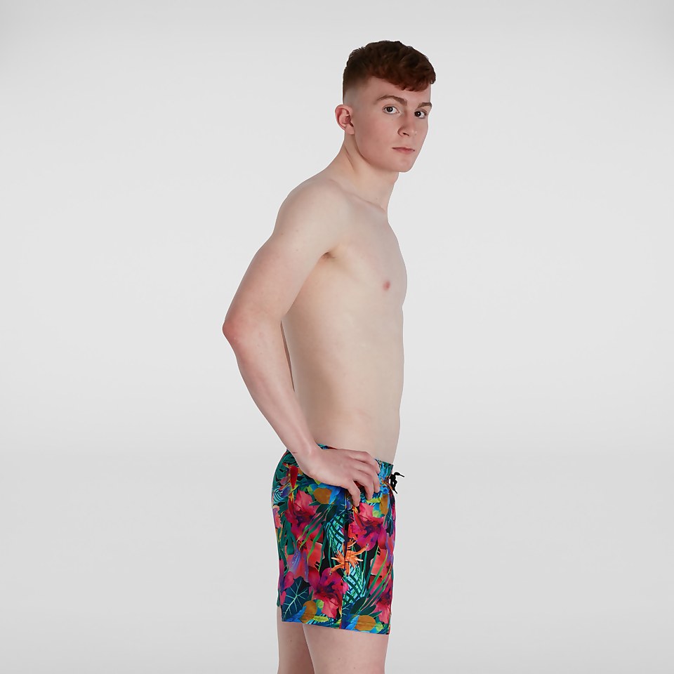 Short de bain Homme Digital Printed Leisure 35 cm rose/bleu