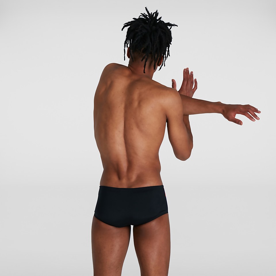 Men's Allover Digital 14cm Brief Black/Red