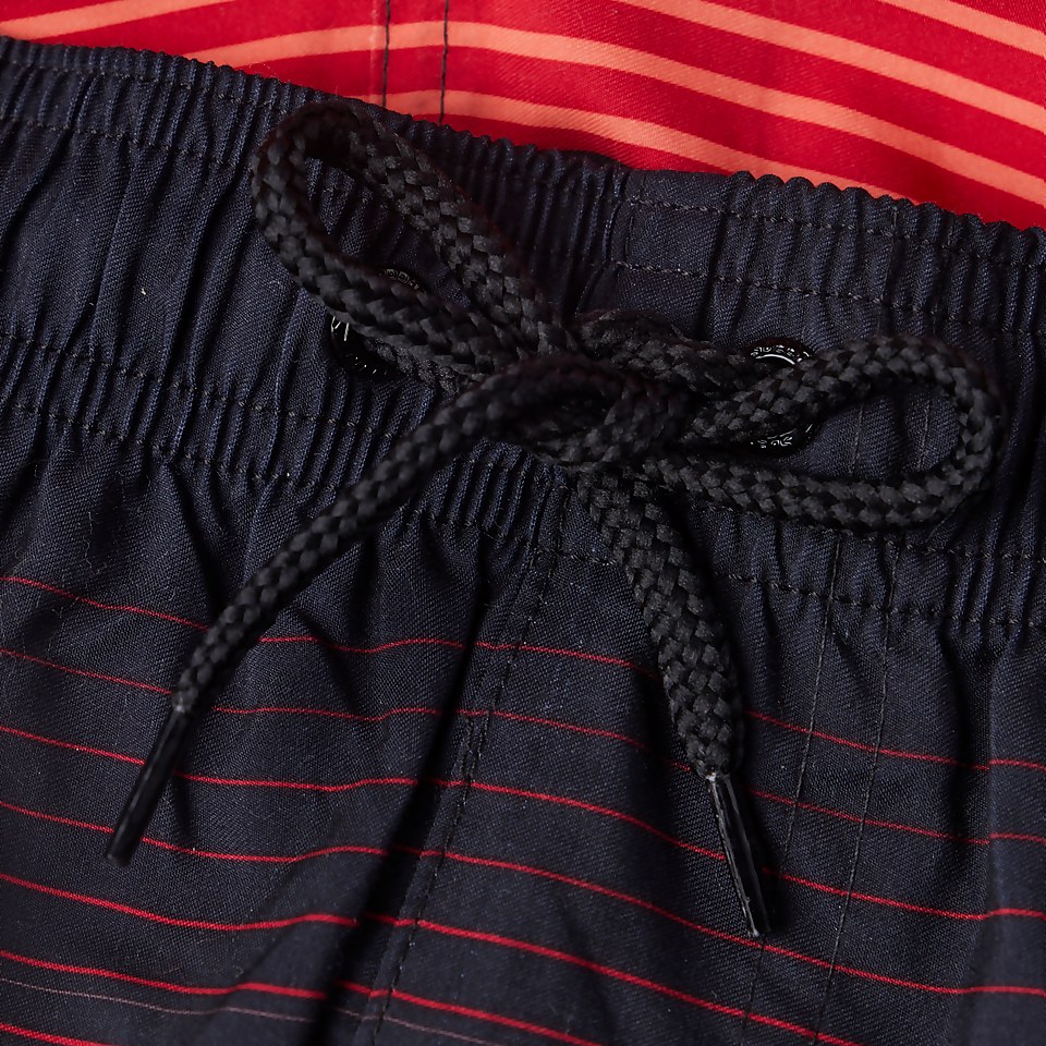 Short de bain Homme Placement Leisure 40 cm noir/rouge