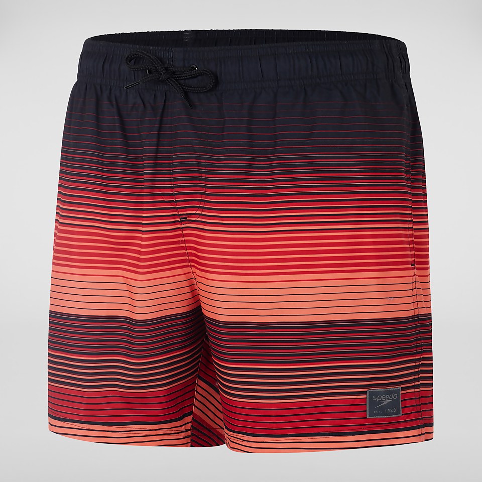 Short de bain Homme Placement Leisure 40 cm noir/rouge