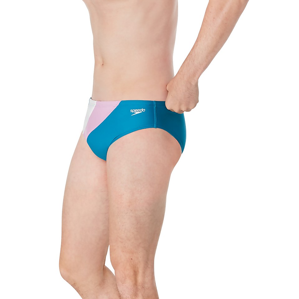 Men's Color Block One Brief Blue