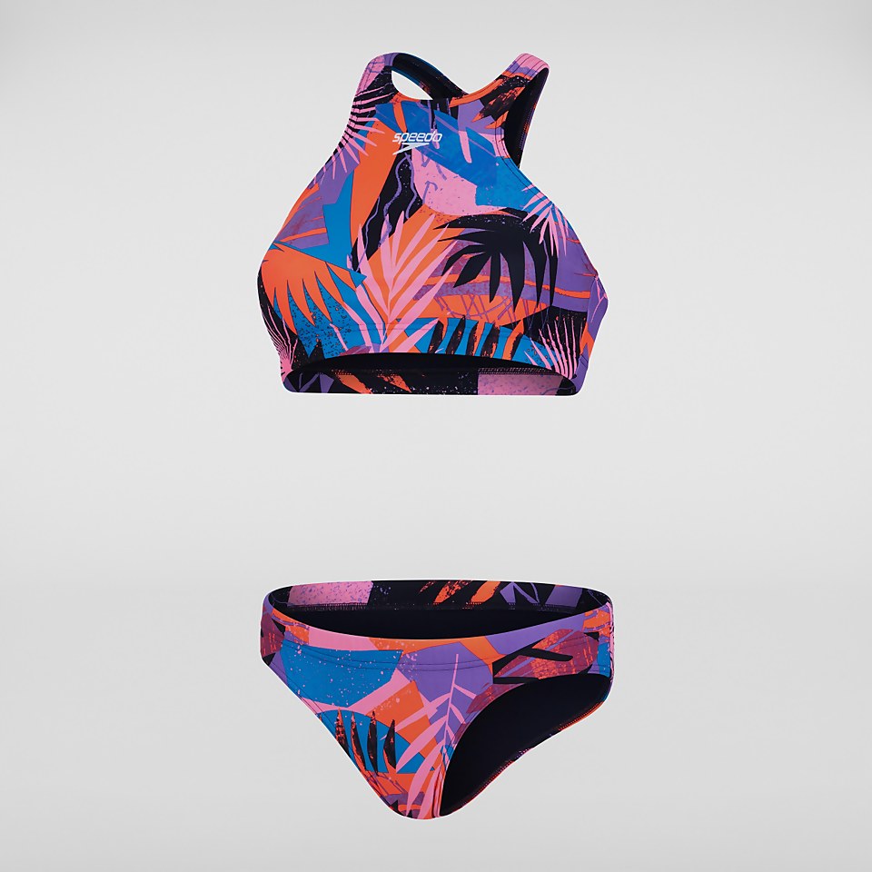 Bikini Femme Volley bleu marine/rouge