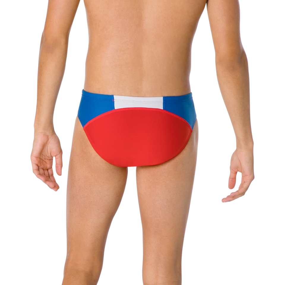 Men's Dual Colorblock One Brief Red