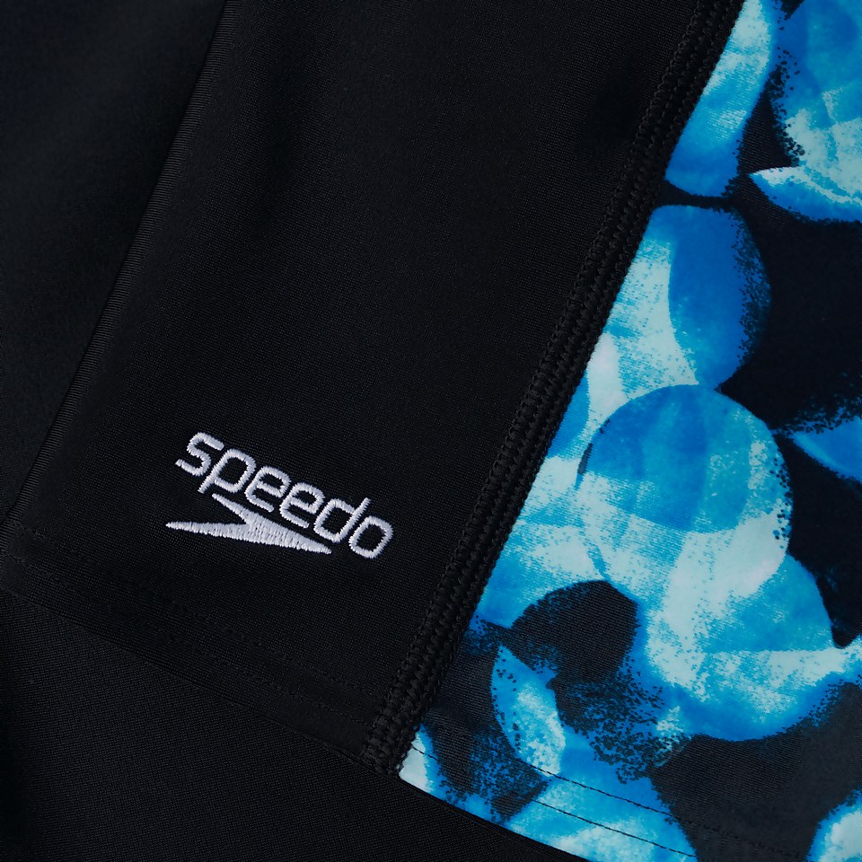 Allover Panel Schwimmhose Schwarz/Blau für Jungen