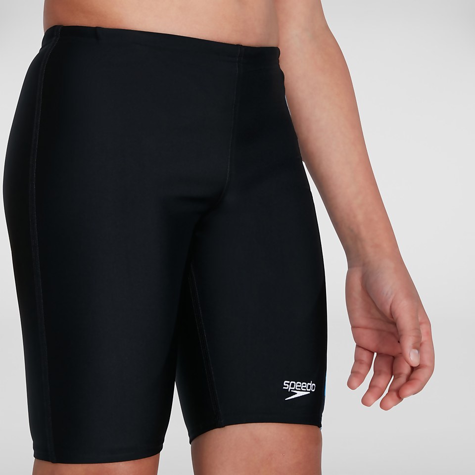 Allover Panel Schwimmhose Schwarz/Blau für Jungen