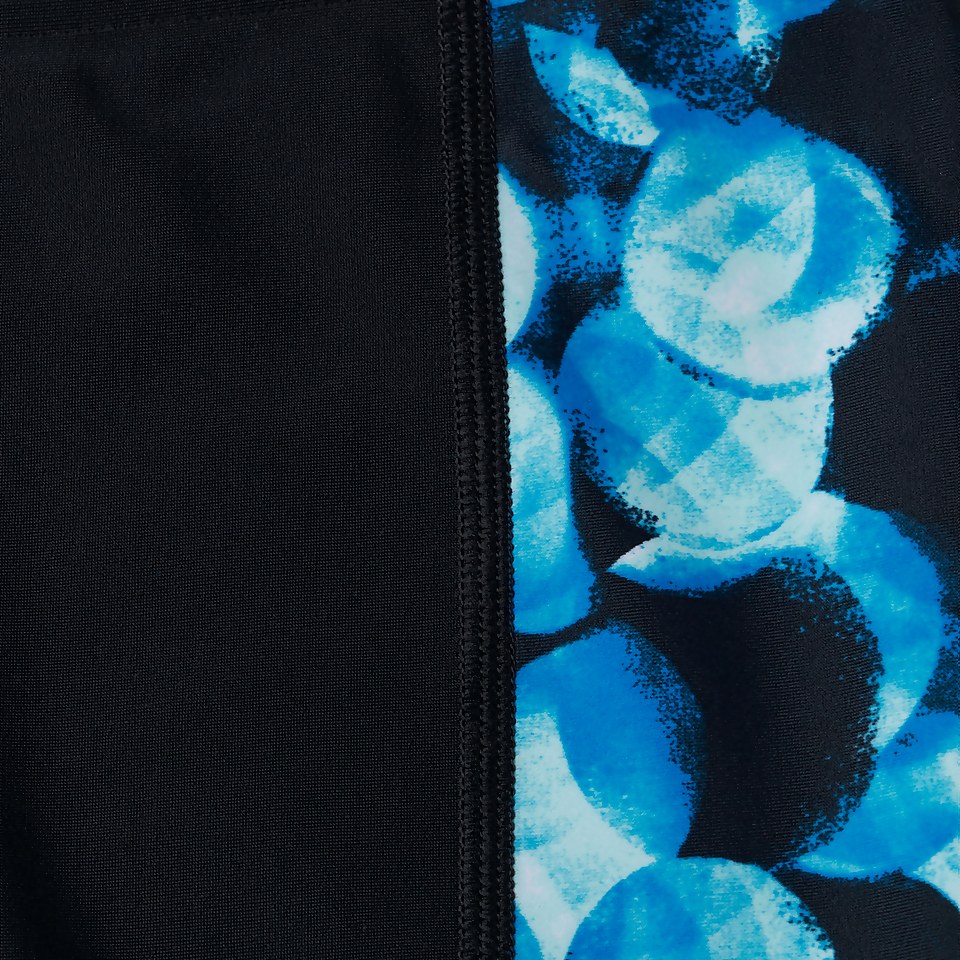 Allover Panel Schwimmhose Schwarz/Blau für Jungen