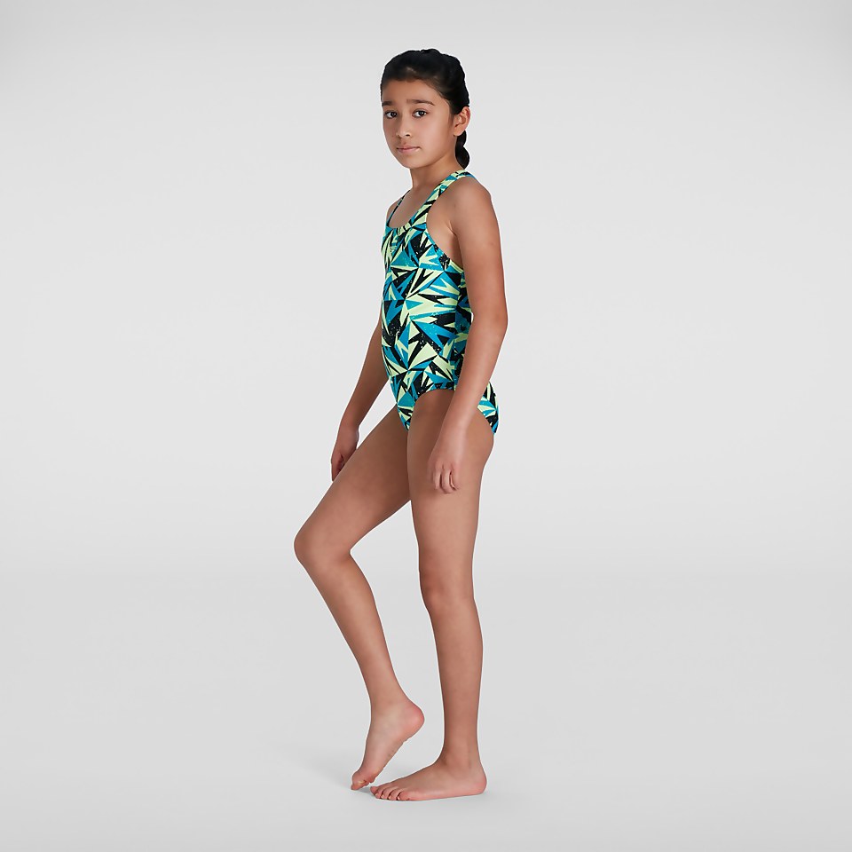 Maillot de bain Fille Hyper Boom Allover Medalist bleu/bleu marine