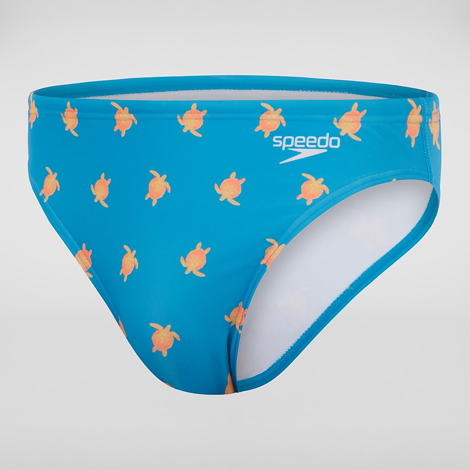Slip de bain Homme Escape 5 cm bleu/jaune