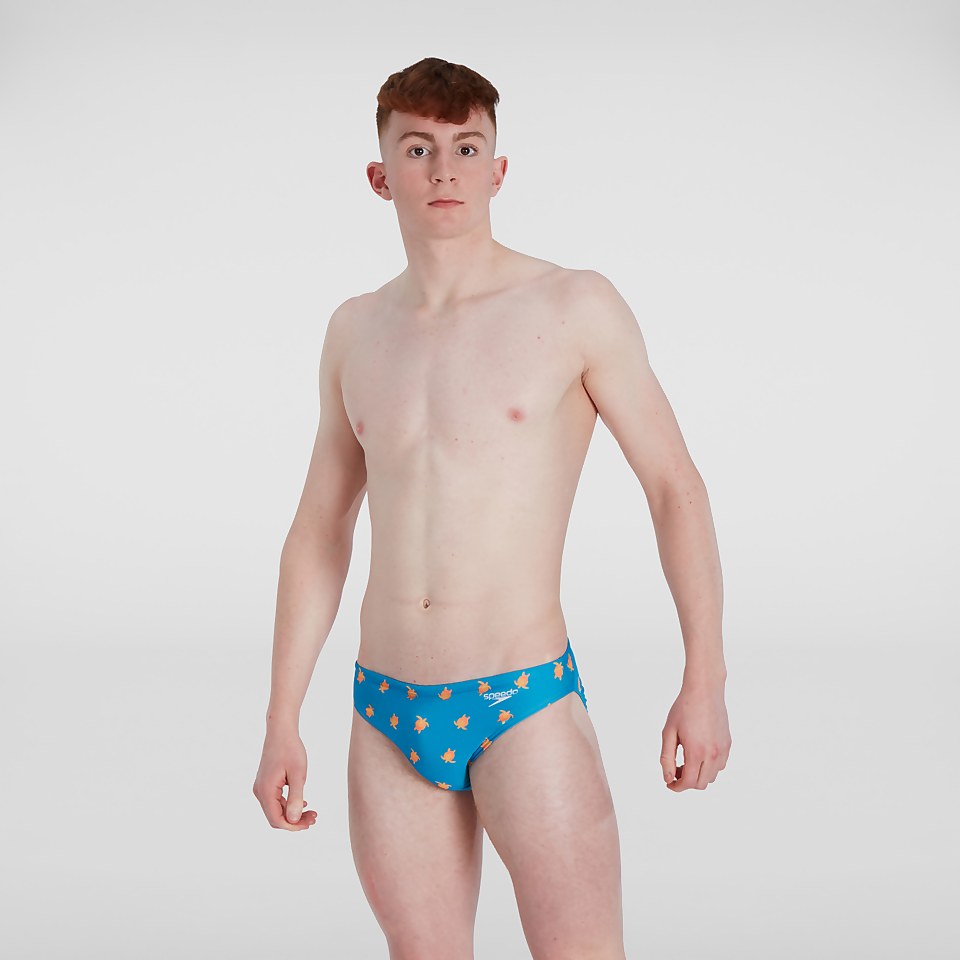 Men's Escape 5cm Brief Blue/Yellow