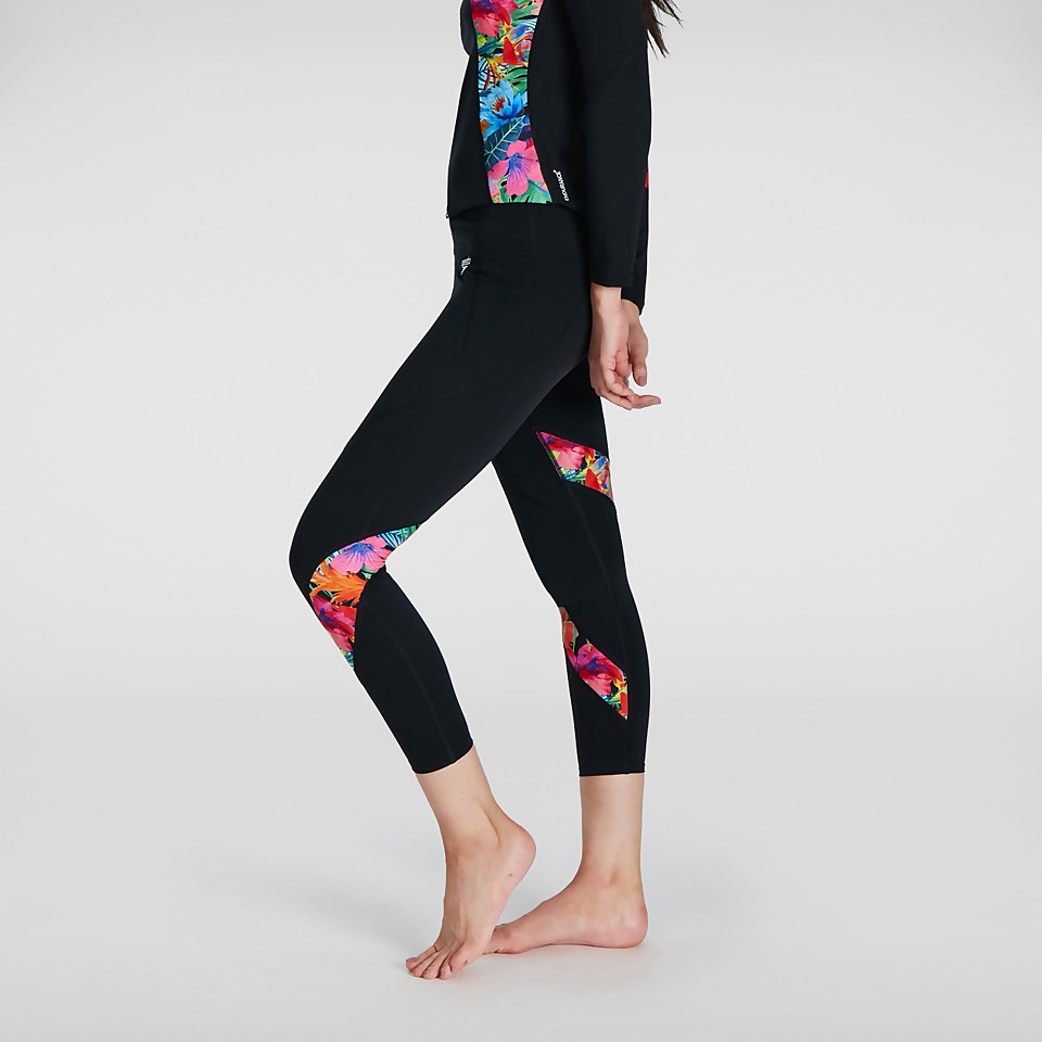 Legging Femme Printed noir/rose