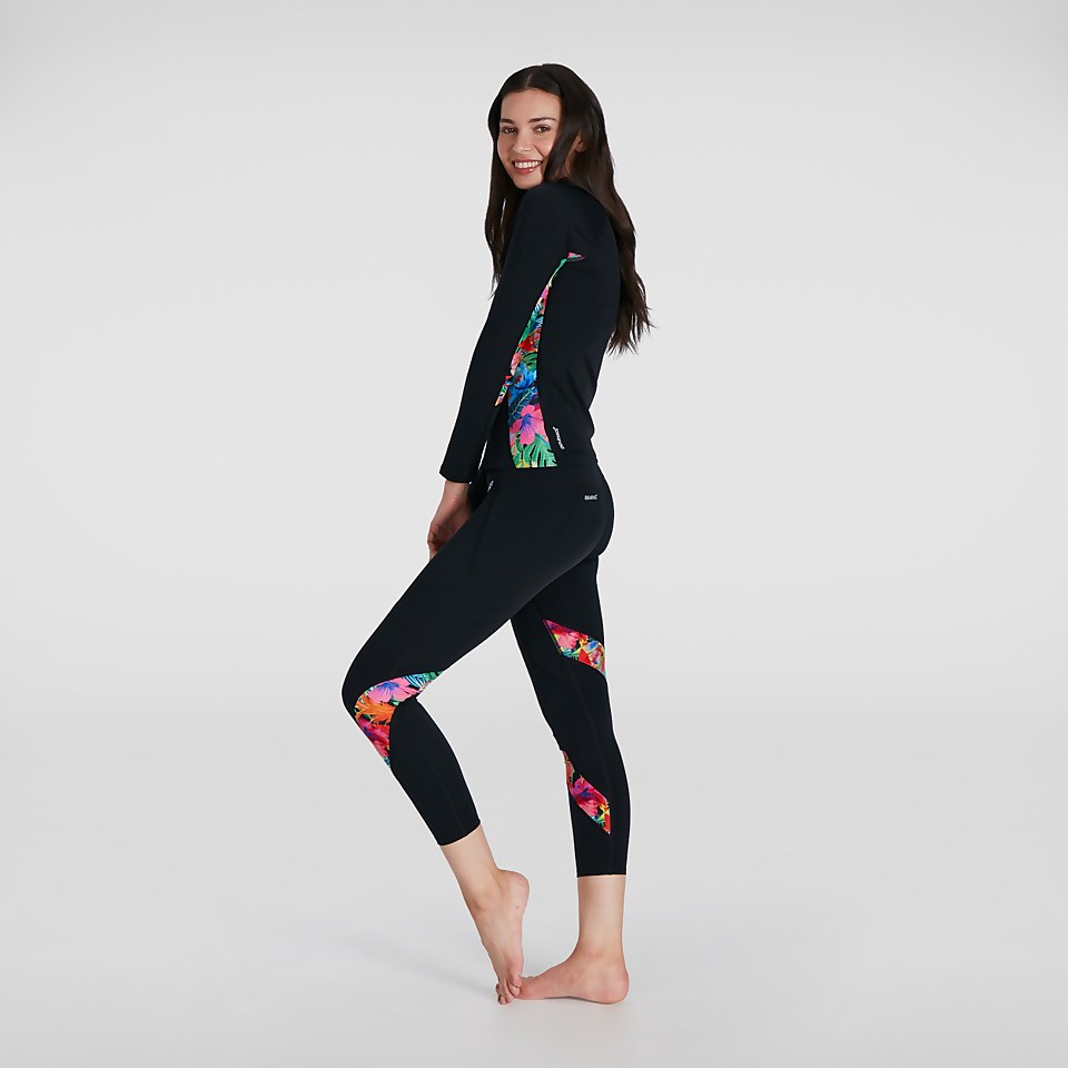 Legging Femme Printed noir/rose