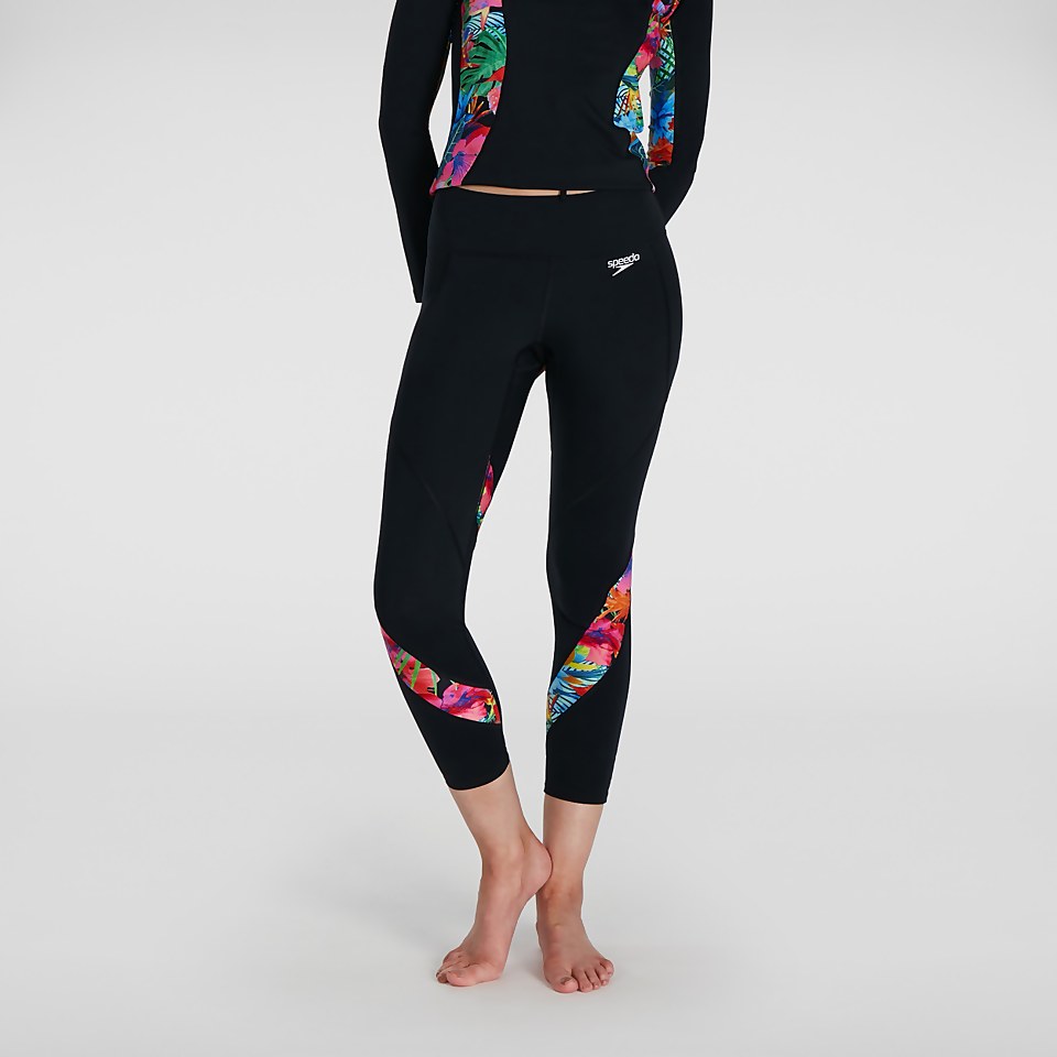 Legging Femme Printed noir/rose