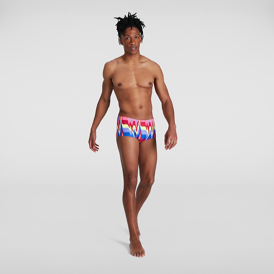 Men's Rainbow Wave 17cm Training Brief Red/Pink