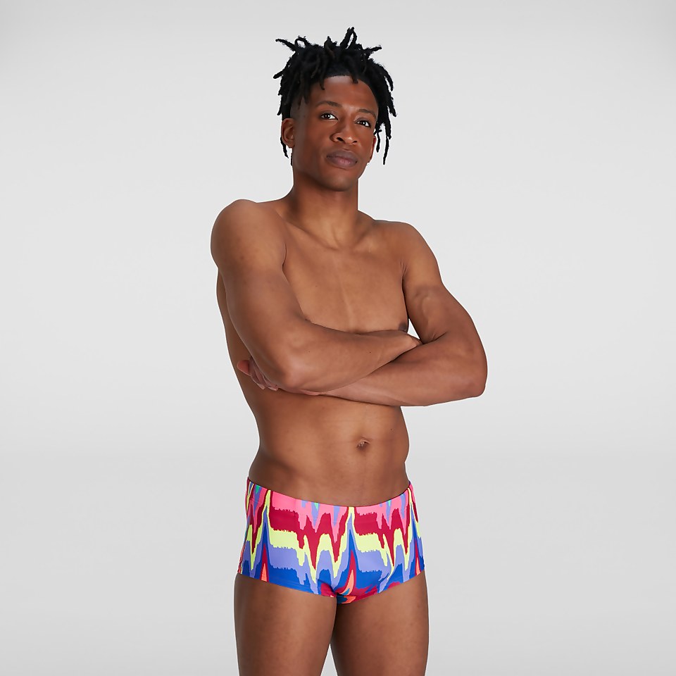 Men's Rainbow Wave 17cm Training Brief Red/Pink
