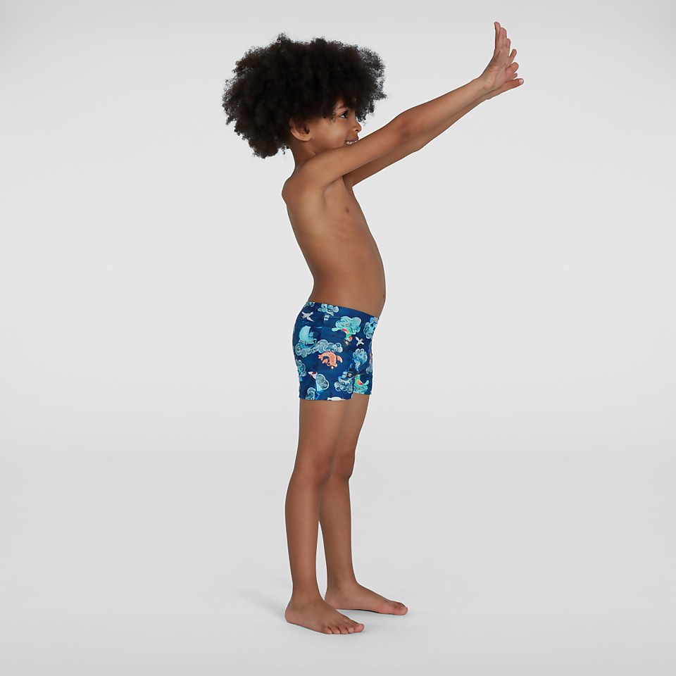 Infant Boys' Digital Allover Aquashort Blue