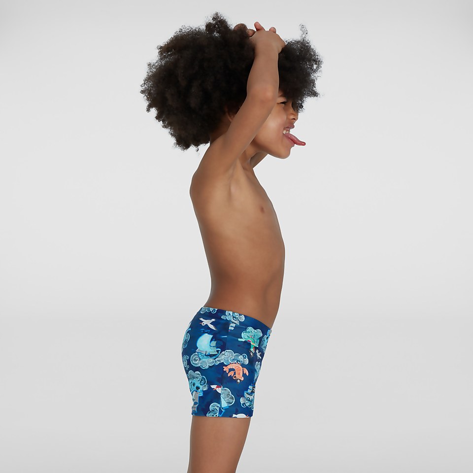 Infant Boys' Digital Allover Aquashort Blue