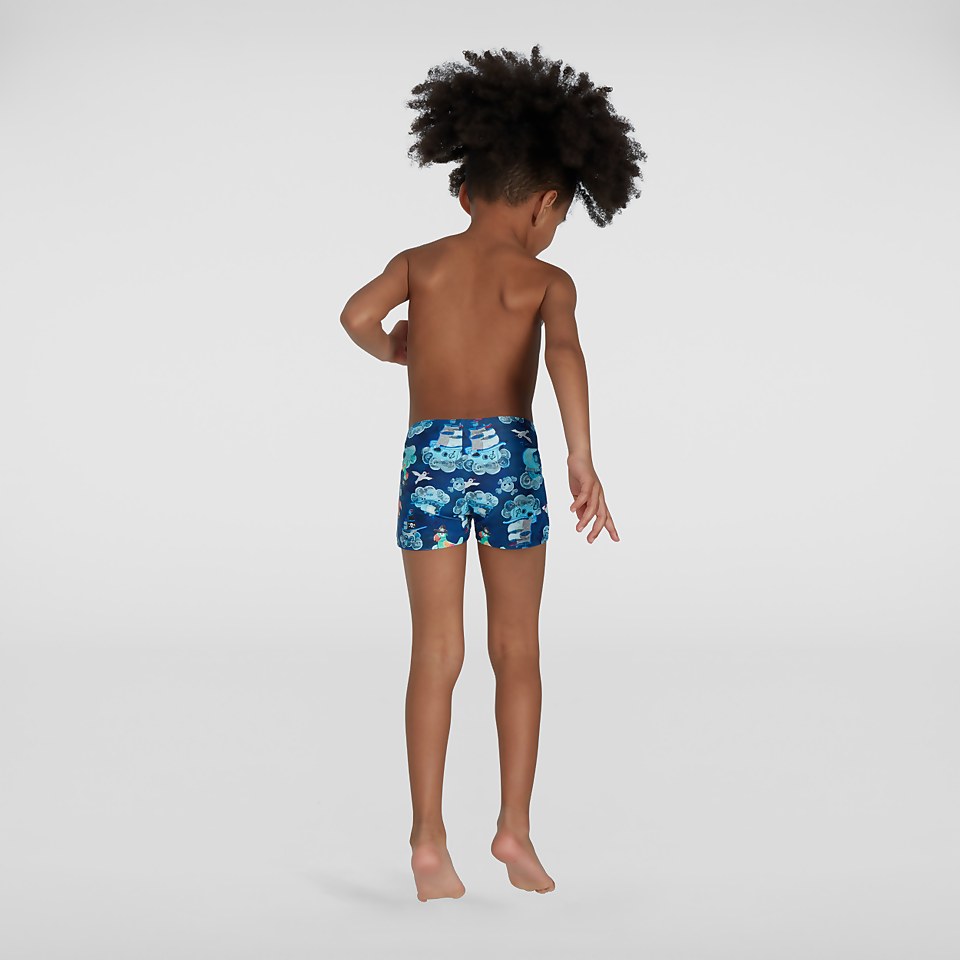 Infant Boys' Digital Allover Aquashort Blue