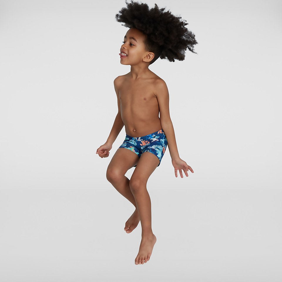 Infant Boys' Digital Allover Aquashort Blue