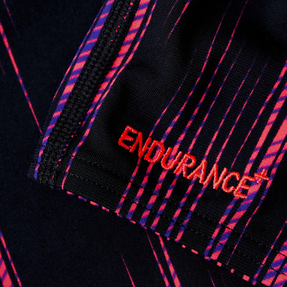 Combinaison Fille Fastskin Endurance+ dos ouvert noir/violet