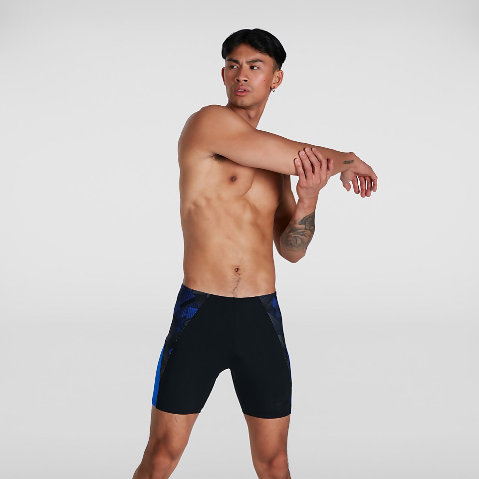 Eco Endurance+ Slice Mid Schwimmhose Schwarz/Blau für Herren