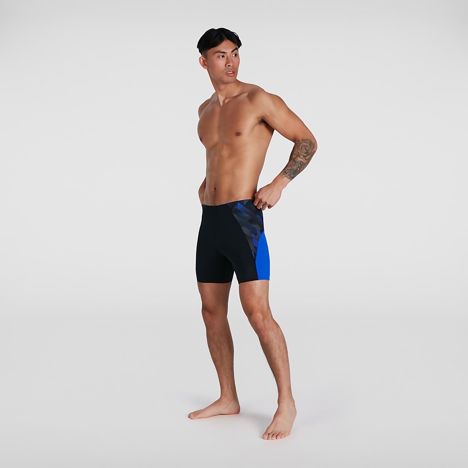 Eco Endurance+ Slice Mid Schwimmhose Schwarz/Blau für Herren