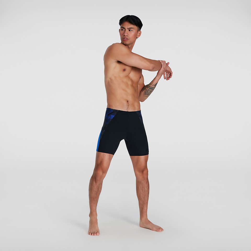Eco Endurance+ Slice Mid Schwimmhose Schwarz/Blau für Herren