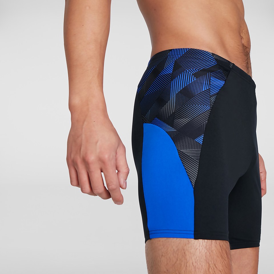 Eco Endurance+ Slice Mid Schwimmhose Schwarz/Blau für Herren