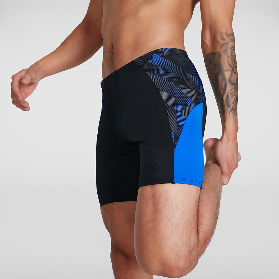 Eco Endurance+ Slice Mid Schwimmhose Schwarz/Blau für Herren