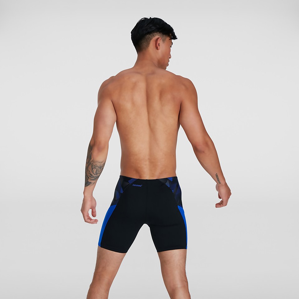 Eco Endurance+ Slice Mid Schwimmhose Schwarz/Blau für Herren