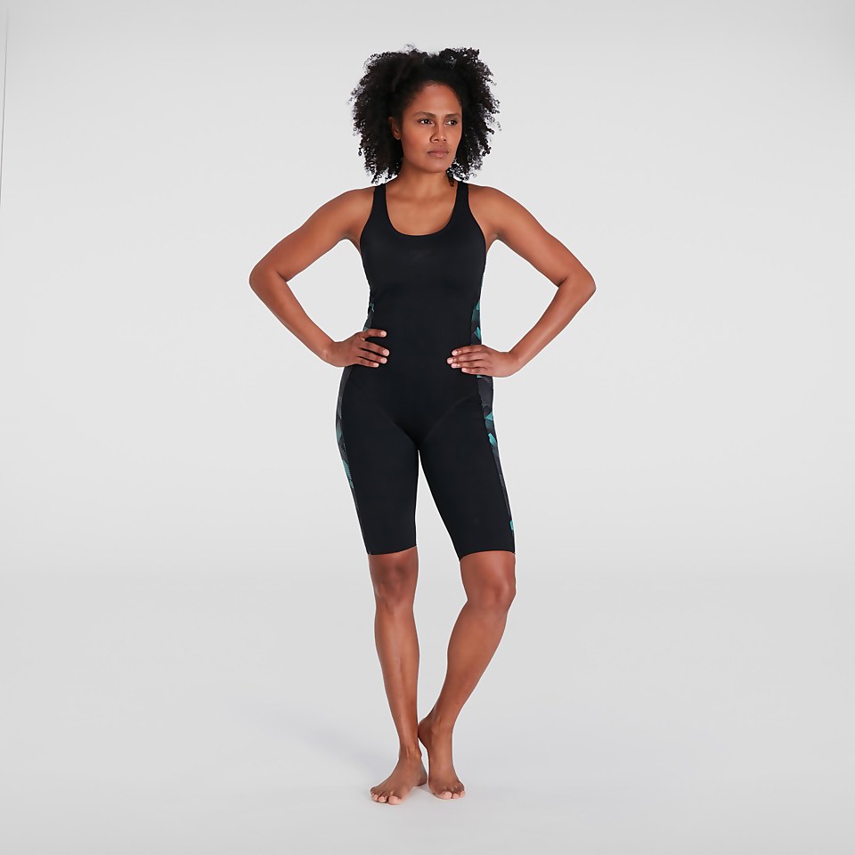 Women's Leaderback Kneesuit Black/Grey
