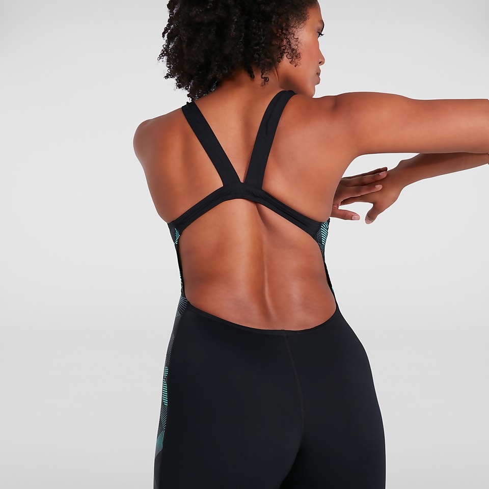 Women's Leaderback Kneesuit Black/Grey