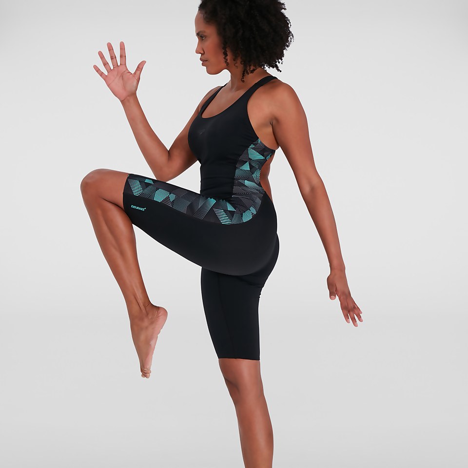 Women's Leaderback Kneesuit Black/Grey
