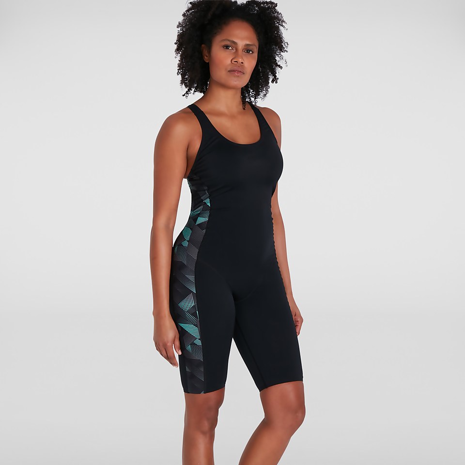 Women's Leaderback Kneesuit Black/Grey