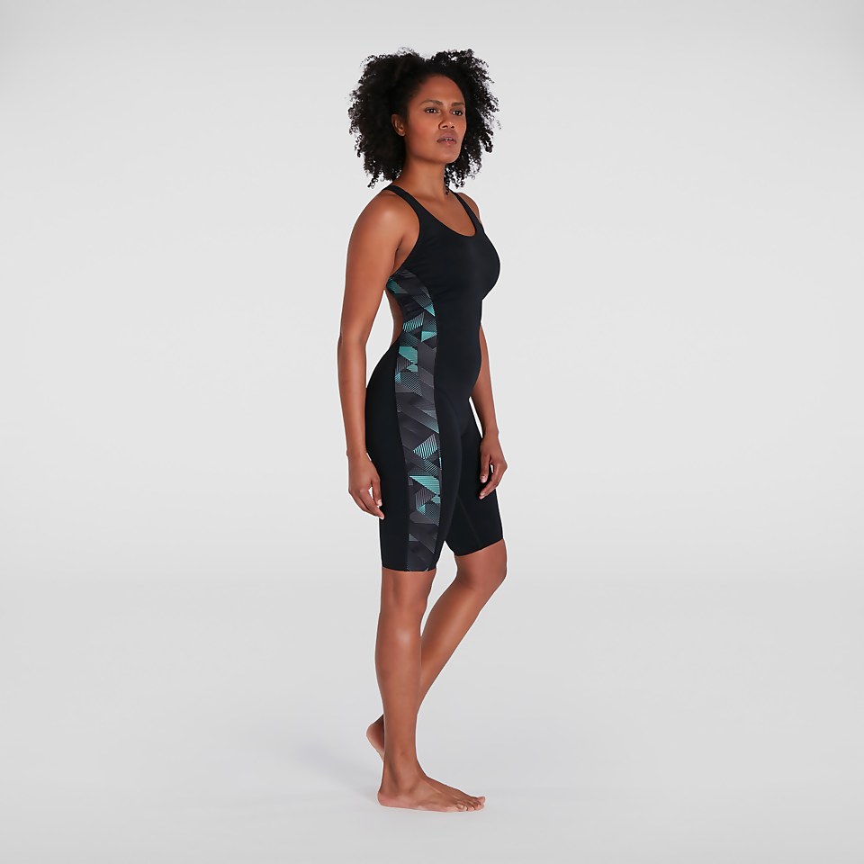 Women's Leaderback Kneesuit Black/Grey