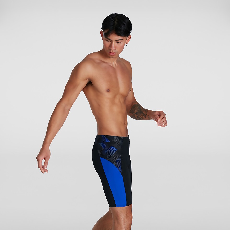 Men's Endurance+ Slice Jammer Black/Blue