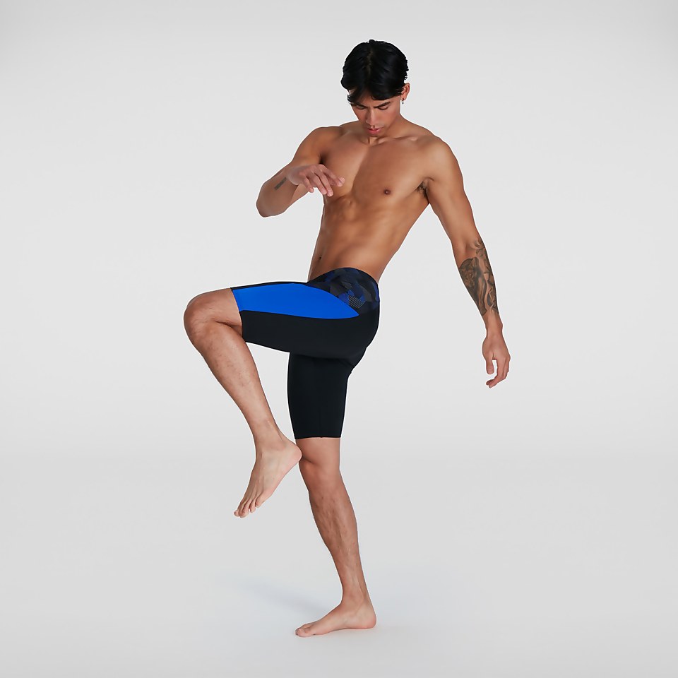 Men's Endurance+ Slice Jammer Black/Blue